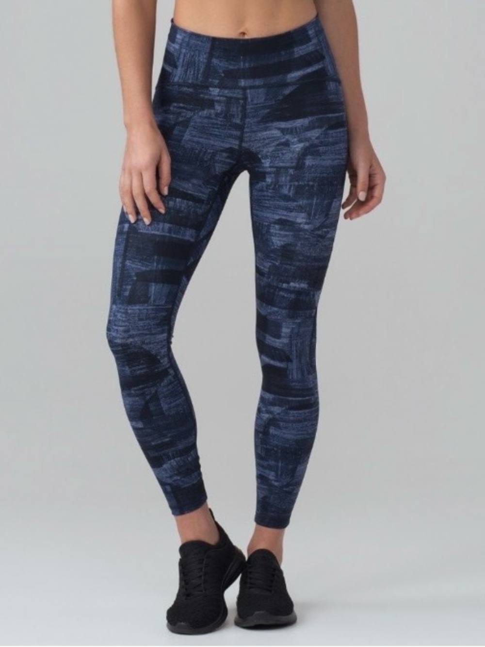 Lululemon Train Times 7/8 Pant 25" Size 6 - Multi Midnight Navy / Black